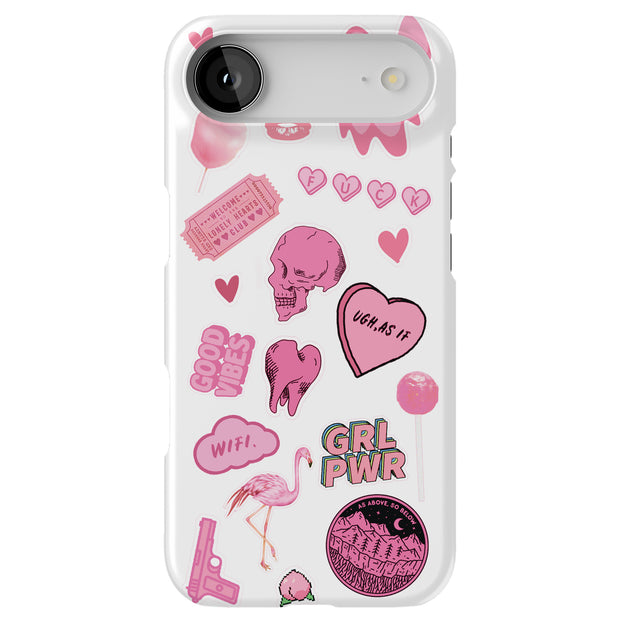 Skull Collage Tough Cases For Apple iPhone (17, 16, 15, 14, 13, 12, 11, X, SE, 8, 7/ Air, Plus, Pro, Max, Mini, XR, XS), Print in USA
