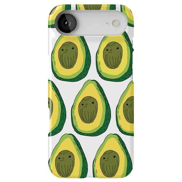 Cute Avocado Tough Cases For Apple iPhone (17, 16, 15, 14, 13, 12, 11, X, SE, 8, 7/ Air, Plus, Pro, Max, Mini, XR, XS), Print in USA