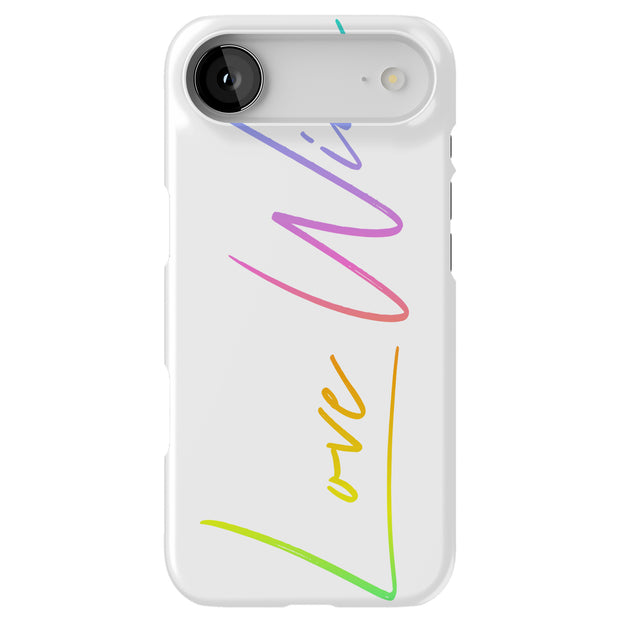 Love Wins Tough Cases For Apple iPhone (17, 16, 15, 14, 13, 12, 11, X, SE, 8, 7/ Air, Plus, Pro, Max, Mini, XR, XS), Print in USA