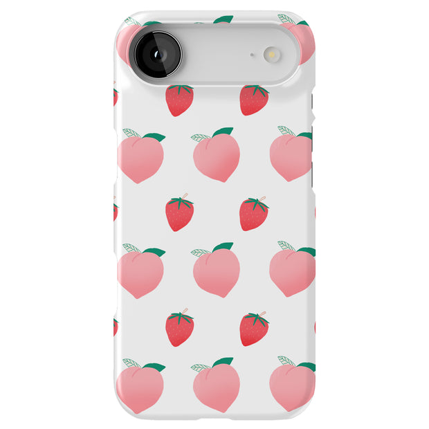 Pink Fruit Tough Cases For Apple iPhone (17, 16, 15, 14, 13, 12, 11, X, SE, 8, 7/ Air, Plus, Pro, Max, Mini, XR, XS), Print in USA