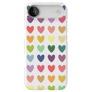 Colorful Hearts Tough Cases For Apple iPhone (17, 16, 15, 14, 13, 12, 11, X, SE, 8, 7/ Air, Plus, Pro, Max, Mini, XR, XS), Print in USA
