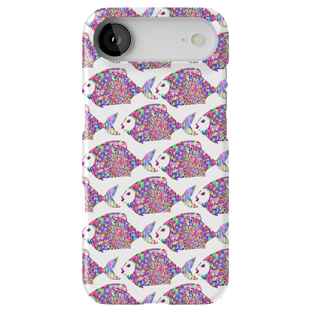 Sparkling Fish Tough Cases For Apple iPhone (17, 16, 15, 14, 13, 12, 11, X, SE, 8, 7/ Air, Plus, Pro, Max, Mini, XR, XS), Print in USA
