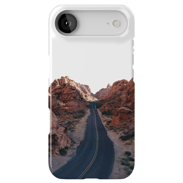 Desert Highway Tough Cases For Apple iPhone (17, 16, 15, 14, 13, 12, 11, X, SE, 8, 7/ Air, Plus, Pro, Max, Mini, XR, XS), Print in USA