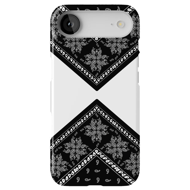 Black Bandana 1 Tough Cases For Apple iPhone (17, 16, 15, 14, 13, 12, 11, X, SE, 8, 7/ Air, Plus, Pro, Max, Mini, XR, XS), Print in USA