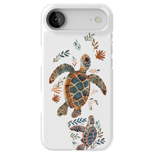 Sea Turtle Art Tough Cases For Apple iPhone (17, 16, 15, 14, 13, 12, 11, X, SE, 8, 7/ Air, Plus, Pro, Max, Mini, XR, XS), Print in USA