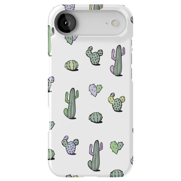 Cacti Pattern Tough Cases For Apple iPhone (17, 16, 15, 14, 13, 12, 11, X, SE, 8, 7/ Air, Plus, Pro, Max, Mini, XR, XS), Print in USA