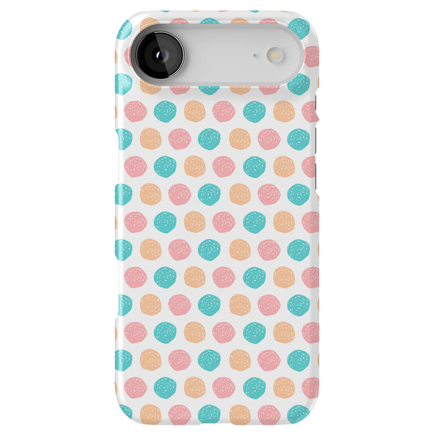 Polka Dot 12 Tough Cases For Apple iPhone (17, 16, 15, 14, 13, 12, 11, X, SE, 8, 7/ Air, Plus, Pro, Max, Mini, XR, XS), Print in USA