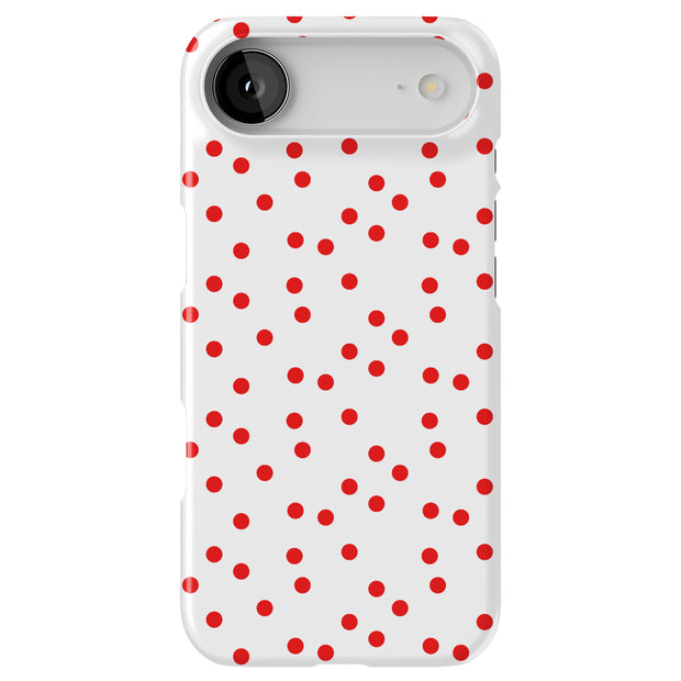 Polka Dot 13 Tough Cases For Apple iPhone (17, 16, 15, 14, 13, 12, 11, X, SE, 8, 7/ Air, Plus, Pro, Max, Mini, XR, XS), Print in USA