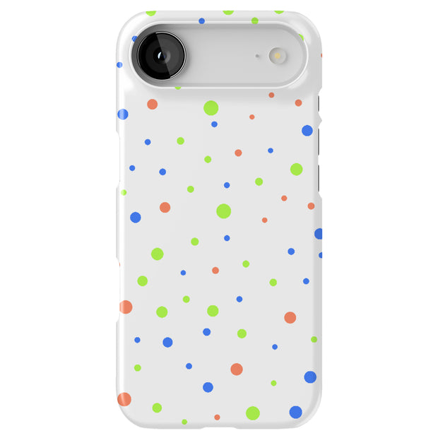 Polka Dot 14 Tough Cases For Apple iPhone (17, 16, 15, 14, 13, 12, 11, X, SE, 8, 7/ Air, Plus, Pro, Max, Mini, XR, XS), Print in USA