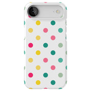 Polka Dot 16 Tough Cases For Apple iPhone (17, 16, 15, 14, 13, 12, 11, X, SE, 8, 7/ Air, Plus, Pro, Max, Mini, XR, XS), Print in USA