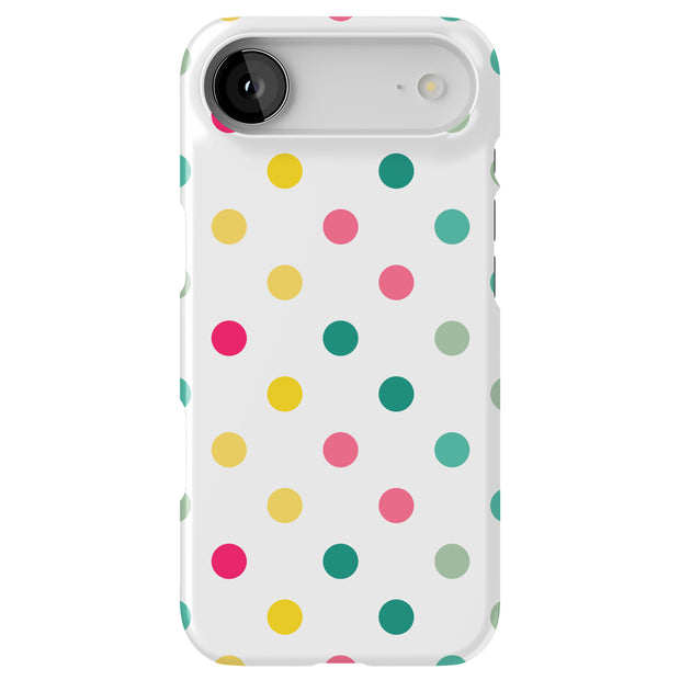 Polka Dot 16 Tough Cases For Apple iPhone (17, 16, 15, 14, 13, 12, 11, X, SE, 8, 7/ Air, Plus, Pro, Max, Mini, XR, XS), Print in USA